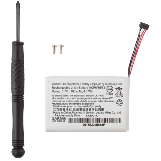 Garmin oppladbart batteri til T5 MINI Garmin oppladbart batteri til T5 MINI