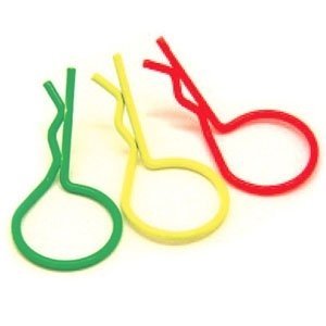 Fastrax Flourescent Yellow Large Clips (8)