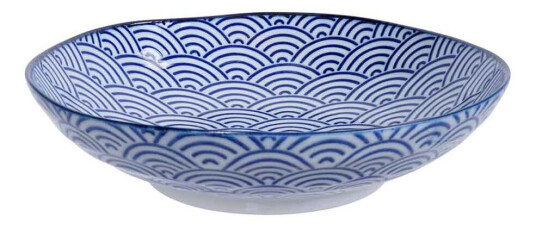 Tokyo Design Studio Nippon Blue pastatallerken 21 cm wave Tokyo Design Studio Nippon Blue pastatallerken 21 cm wave