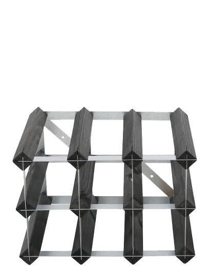 The Swedish Wine Rack Factory 9 Bottle Winerack Assembled Black - Black - ONE SIZE The Swedish Wine Rack Factory 9 Bottle Winerack Assembled Black - Black - ONE SIZE
