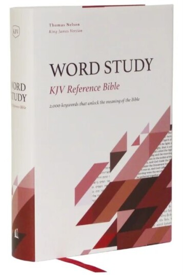 Kjv, Word Study Reference Bible, Hardcover, Red Letter, Thumb Indexed, Comfort Print Av Thomas Nelson