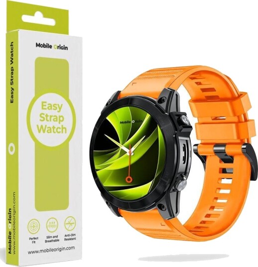Mobile Origin Easy Silikonreim 20mm Oransje