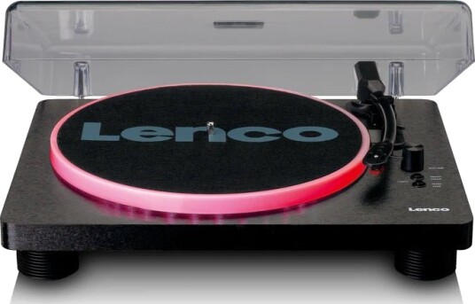 Lenco LS-50 Platespiller med LED-lys og USB i Svart