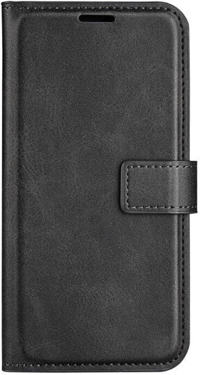 EIDERWOOD iPhone 17 Pro Max Kunstskinn Flip Deksel m. Stativfunksjon & Kortholder Svart