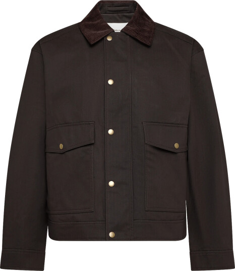 Selected Slmmontana Waxed Cotton Jkt #S Brown S