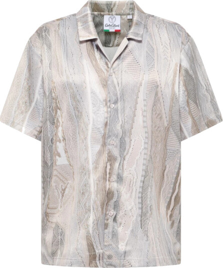 Carlo Colucci Herre Skjorter Beige L,