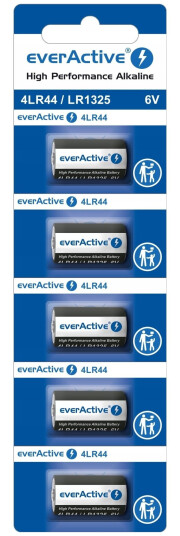 Everactive 4Lr44 / Lr1325 / 544A Alkalisk Batteri - Blisterpakning Med 5 Stk.