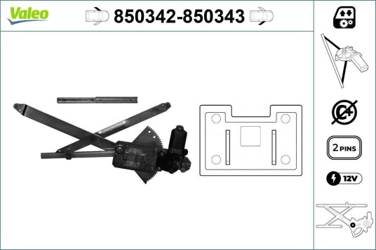 Vindusheis VALEO 850342