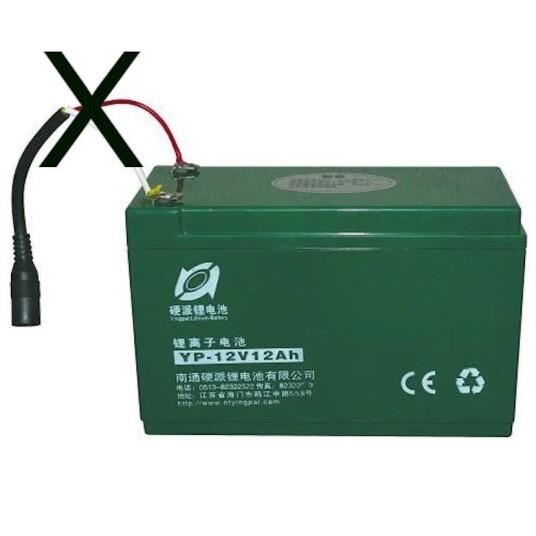 Batteri Ryom for Elektrisk Sprøyte på Hjul
