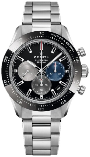 Zenith Herreklokke 03.3100.3600 21.M310 Chronomaster Sort/Stål Ø41
