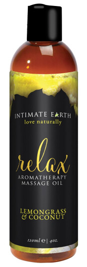 Intimate Earth Økologisk Massasjeolje 120 ml - Klar