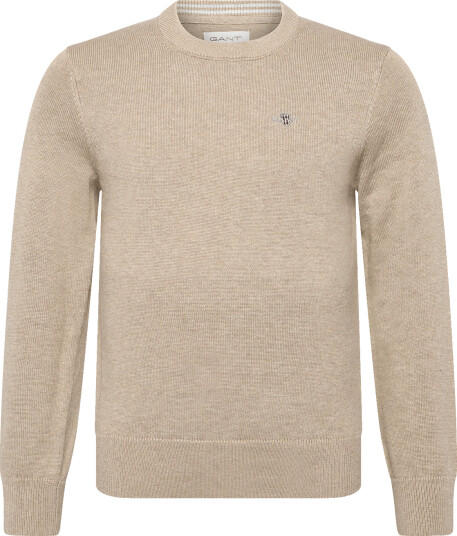 Gant Kids Shield Cotton Crew Neck Sweater Beige 164