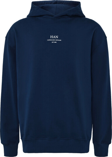 HAN Kjøbenhavn Regular Hoodie Navy XL