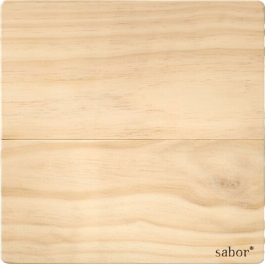 Sabor   Trevig skjærefjøl 37x37 cm 2 deler accoya