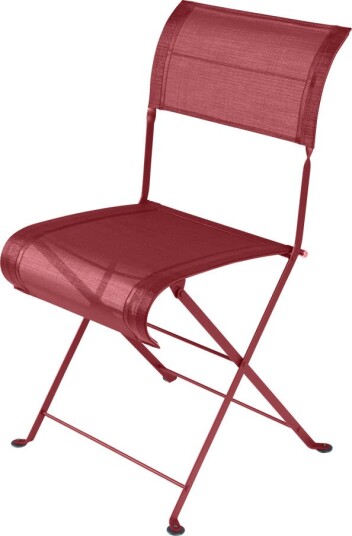Fermob - Dune Premium Chair Chili 43 - Utendørs Spisebordstoler - Pascal Mourgue - Rød - Metall/syntetisk