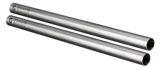 Bright Tangerine Drumstix 19mm 2x38cm 2x 38.1cm Titanium Support Rods
