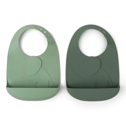 Done By Deer Peekaboo Silikonsmekker 2-Pack Elphee Grønn