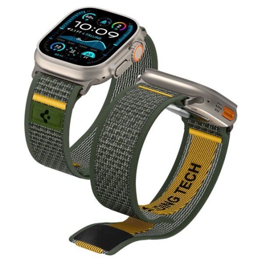 Spigen Athlex Air Reim for Apple Watch 44/45/46/49mm Grønn