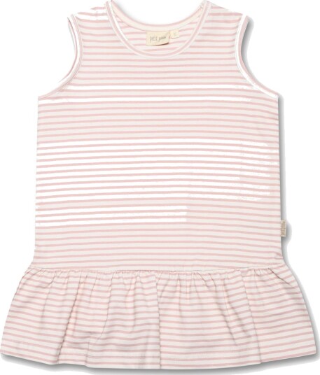 Petit Piao Tank Dress S/S Sum Printed Rose Smoke (122 / 7 år)