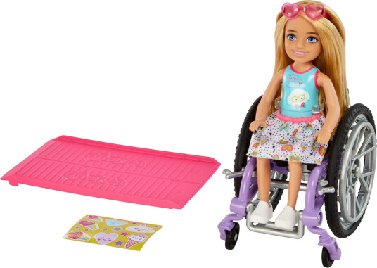 Barbie Club Chelsea Dukke Chelsea Med Rullestol