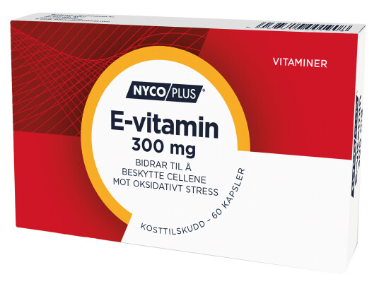 Nycoplus E vitamin 300 mg 60 kapsler