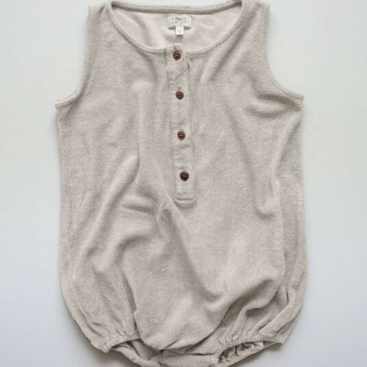 The Simple Folk The Journey Romper - The Simple Folk - Økologisk Frotte - Ecru