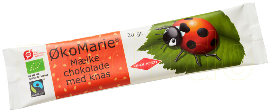 Økoladen ØkoMarie Melkesjokolade Knas Ø 20g Økoladen ØkoMarie Melkesjokolade Knas Ø 20g