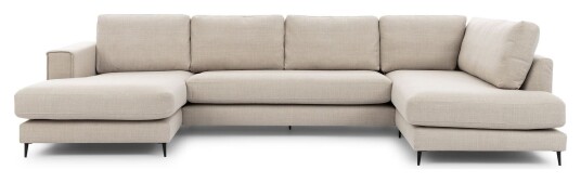 Juvila PALMA U-sofa, open end høyre, Beige Unoliving