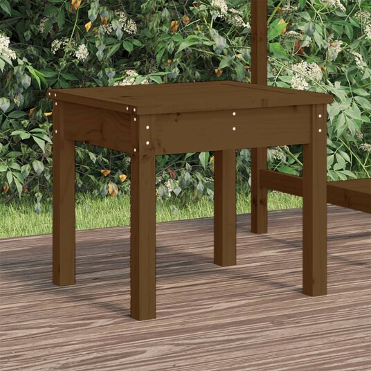 vidaXL Hagebenk honningbrun 50x44x45 cm heltre furu