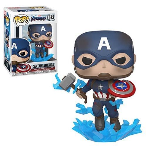 Funko Avengers: Endgame Captain America with Broken Shield Pop! Vinyl Figure 573 Funko Avengers: Endgame Captain America with Broken Shield Pop! Vinyl Figure 573