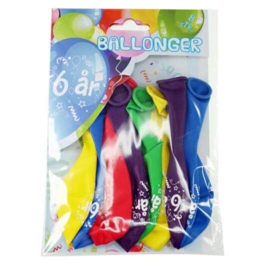 Tinka Ballonger 8-pakning - 6 år