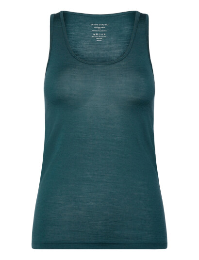 Panos Emporio Wool/Tencel Tanktop Green M