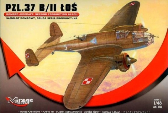 Mirage Pzl.37 Bii Moose Bomb Plane Byggesett