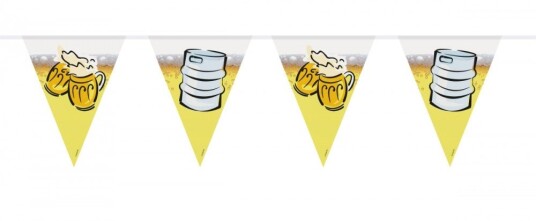 Flagbanner Beerparty 6m 