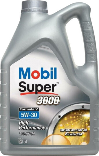 Mobil Oil SUPER 3000 FORMULA V 5W/30 synthetic for engines 5 L Mobil Oil SUPER 3000 FORMULA V 5W/30 synthetic for engines 5 L