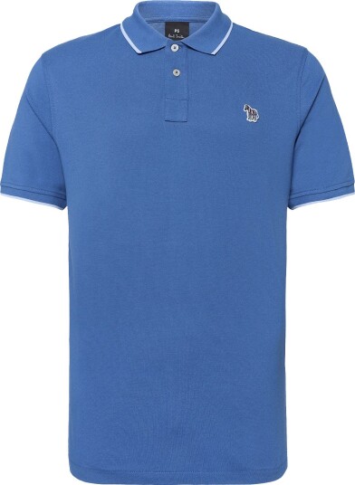 PS Paul Smith Mens Reg Fit Ss Polo Shirt Zebra 45C_COBALT BLUE L