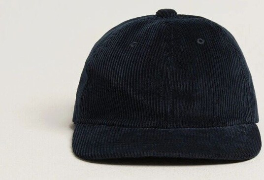 BEAMS PLUS 6 Panel Corduroy Cap Navy