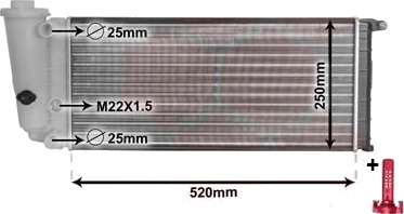 VAN WEZEL 17002097 Radiator motorkjøling VAN WEZEL 17002097 Radiator motorkjøling