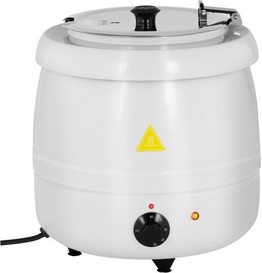 Royal Catering Suppevarmer 10 L Stål hvit 10012065 Royal Catering Suppevarmer 10 L Stål hvit 10012065