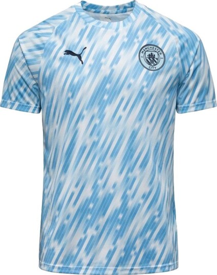 Manchester City Trenings T Skjorte Pre Match Sølv Barn PUMA størrelse 176 cm