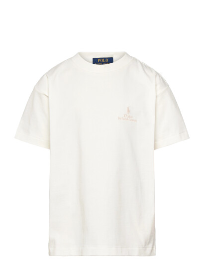 Ralph Lauren Kids Big Fit Cotton Jersey Tee White 132 137 Ralph Lauren Kids Big Fit Cotton Jersey Tee White 132 137