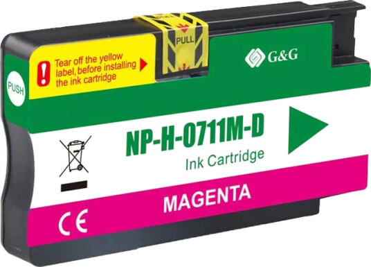 TB Blekkpatron 711 Magenta (26ml), erstatter HP CZ131A