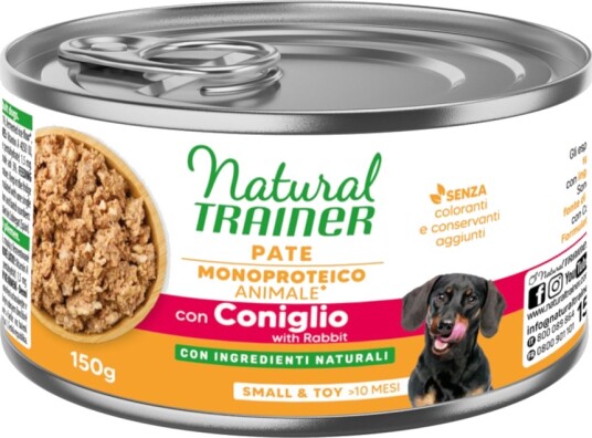 Natural Trainer Våtfôr Adult Pate Monoproteico Small & Toy Kanin 6 X 150 G Natural Trainer Våtfôr Adult Pate Monoproteico Small & Toy Kanin 6 X 150 G