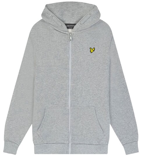 Lyle & Scott Hettegenser Zip Through Hoodie Grå