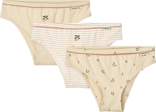 LIEWOOD Mini Peach Sea Shell Mix Aylin Underbukser 3-Pakning 134-140