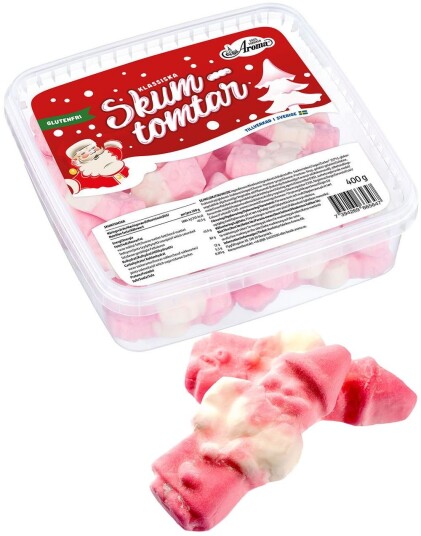 400g Boks med Aroma Skumnisser /Juleskum 400g Boks med Aroma Skumnisser /Juleskum