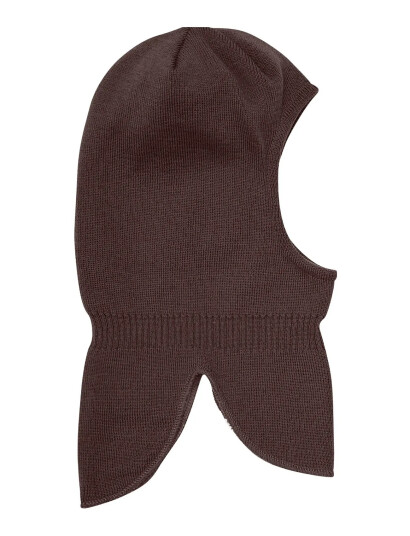 Minymo Balaclava Knit - Brown - 9-12M