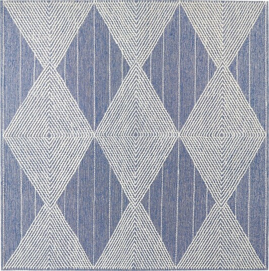Datca Ullteppe 200x200 cm - Blå
