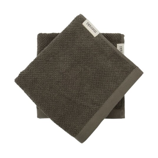 Meraki Solid håndkle 50x100 cm 2-pakning Army Meraki Solid håndkle 50x100 cm 2-pakning Army