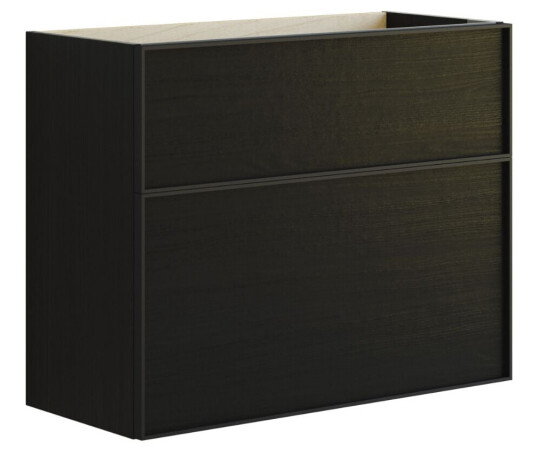 Dansani Inzo Servantskap B60-80xh64xd35cm, Slim, Alu-ramme Svart eik / 80cm